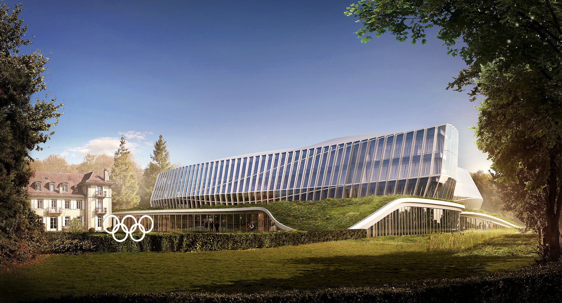 Siège du Comité International Olympique (CIO) Schweizer Baudokumentation